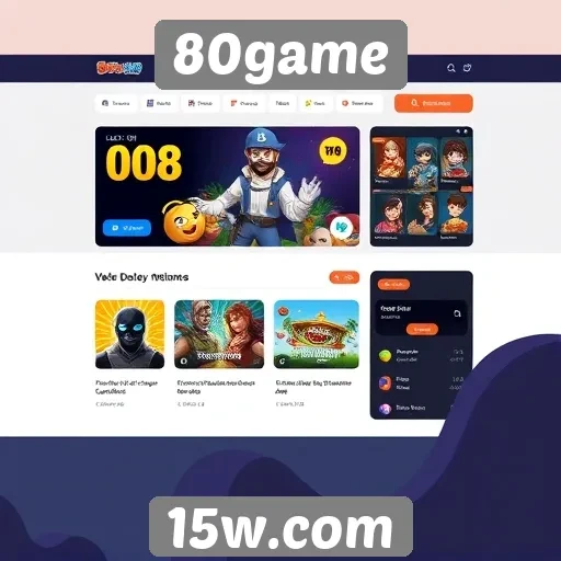 Explorando a interface amigável do site 80game